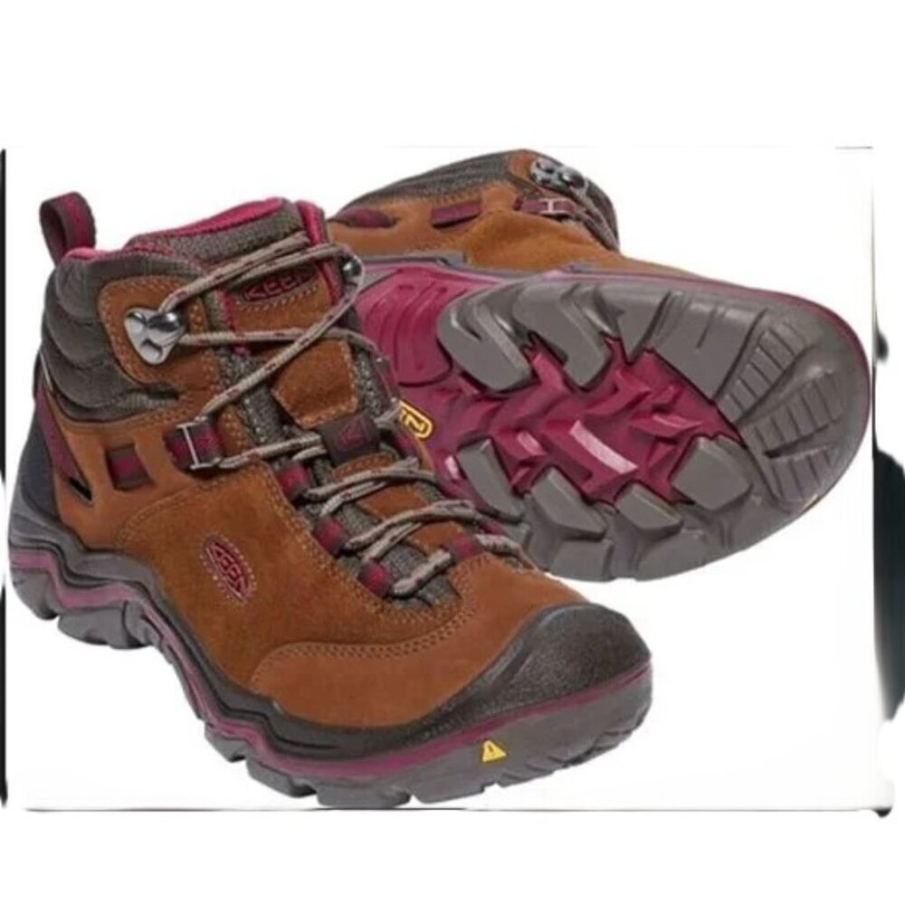 Keen Laurel Mid Waterproof Hiking Boots Gorpcore Suede Women's Size 9.5